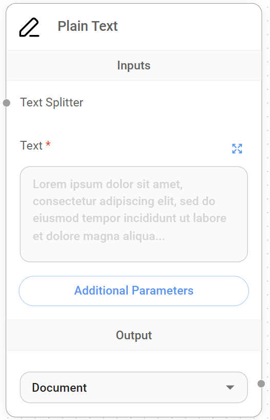 <p>Plain Text Node</p>